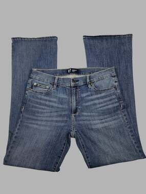 GAP Perfect Boot Jeans Size 30 Regular Medium Wash Stretch Bootcut Denim